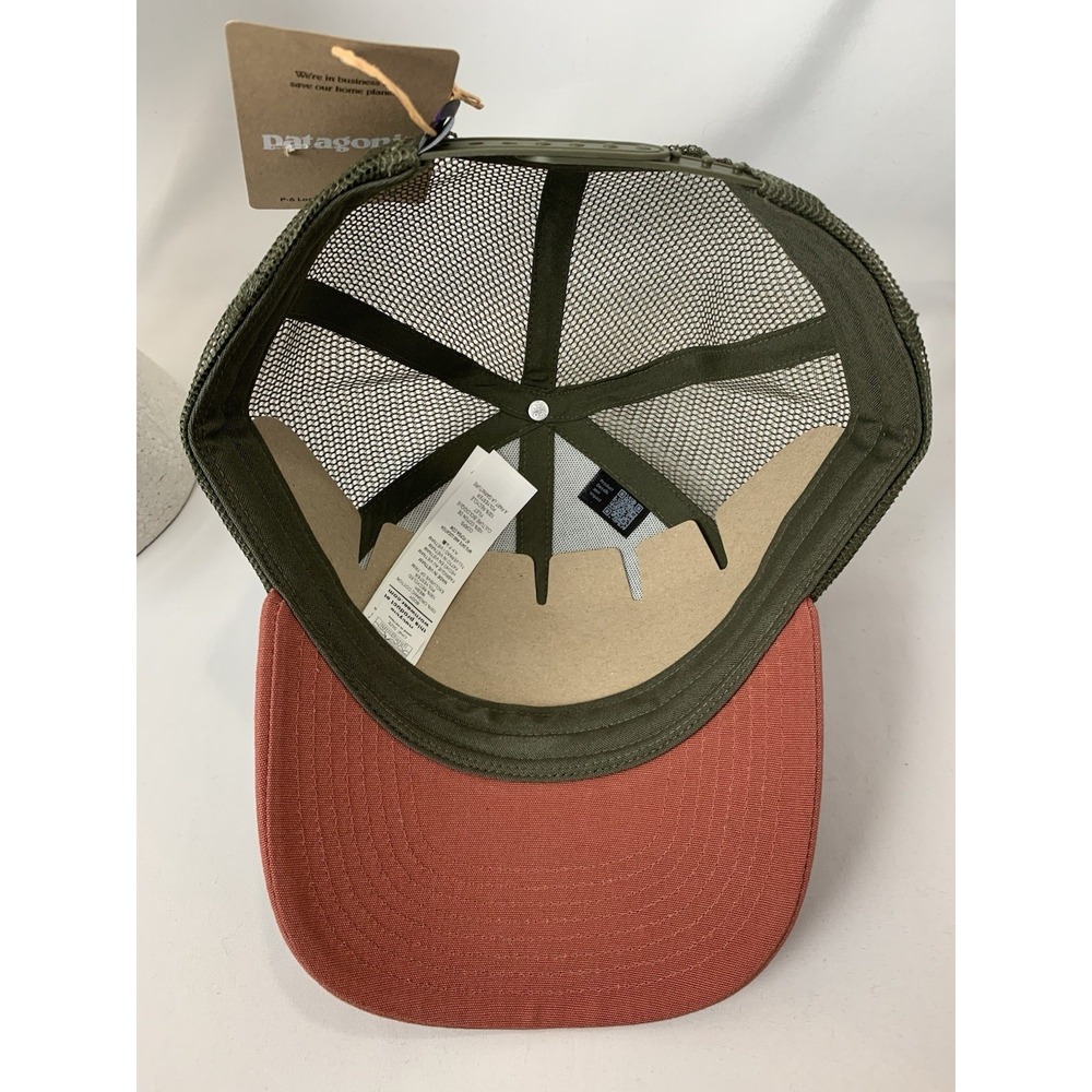 NEW Patagonia p-6 Logo LoPro Trucker Hat Cap Birch White - Picture 12 of 13